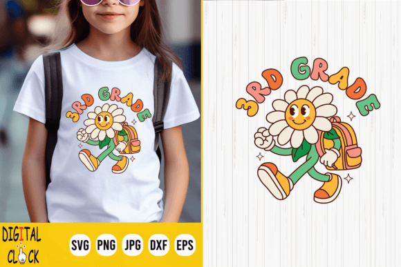 3rd Grade Back to School Retro Groovy