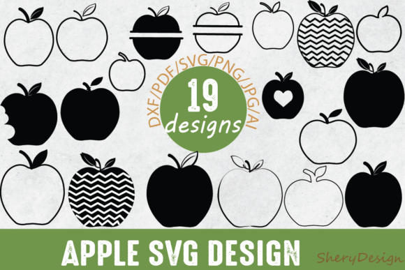 Apple Outlines Bundle, Back to School Graphics