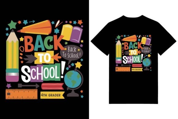 Back to School 4th Grader Graphics for Web Design