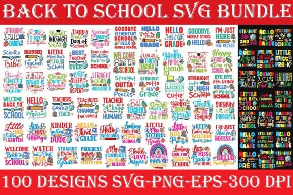 Back to School Graphics for T-Shirt Designs