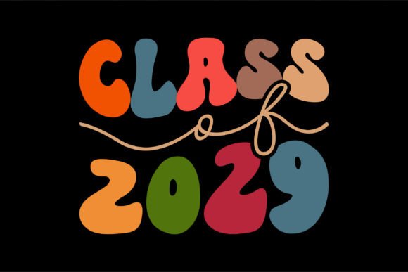Class of 2029 SVG Graphics for T-Shirt Designs