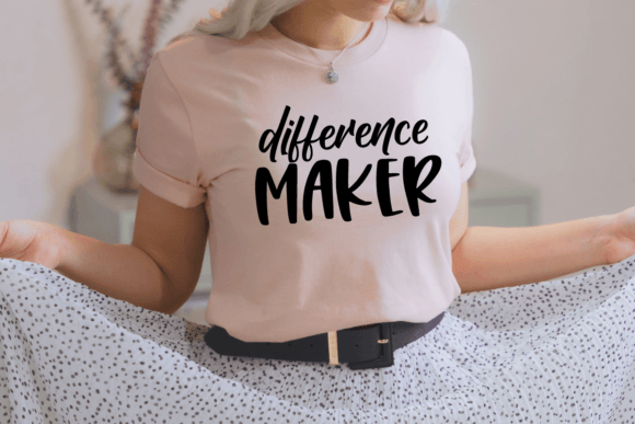 Difference Maker Svg Back to School Graphics for T-Shirt Designs